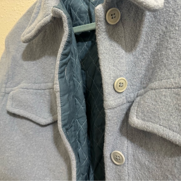 Aritzia Sunday Best Sky Shirt Jacket - Dune Blue - Size S - Picture 9 of 12
